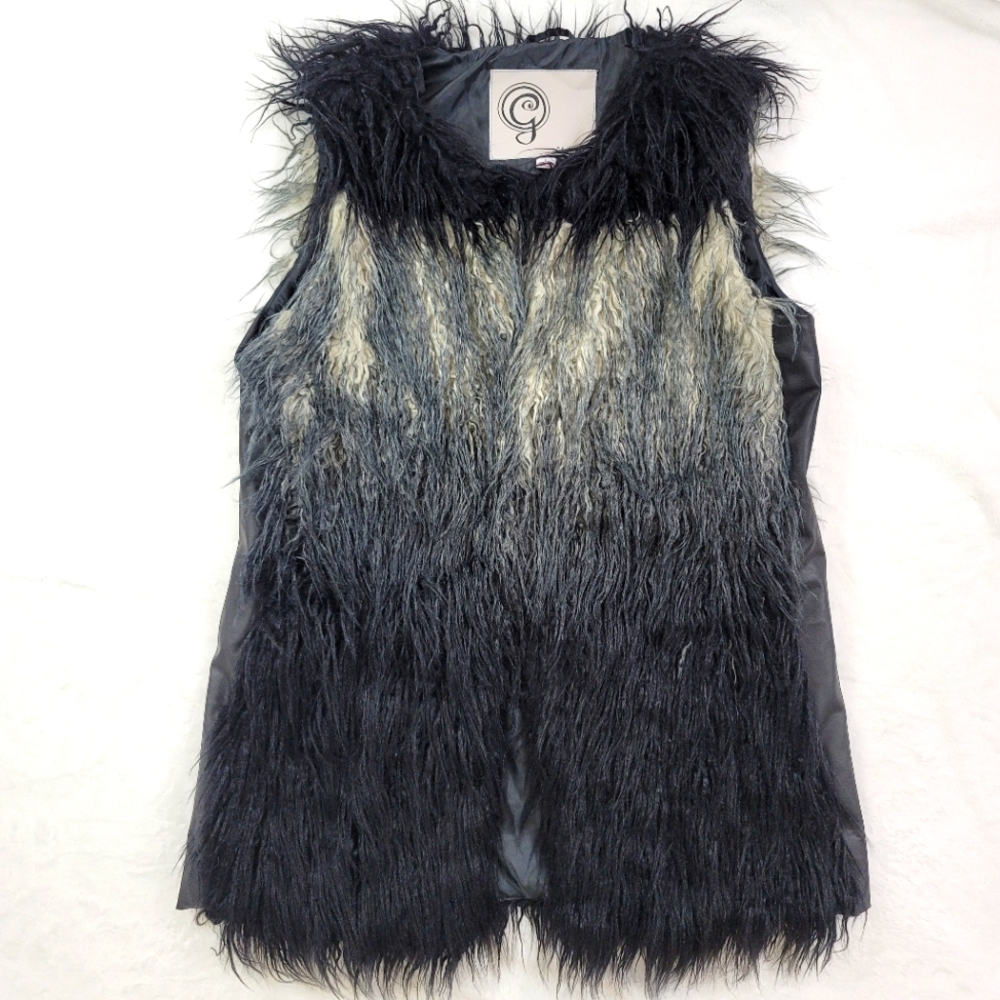 Gabriella Rocha Faux Fur Vegan Leather Vest
